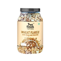 TRUE ELEMENTS WHEAT FLAKES WITH HONEY AND ALMONDS 750GM