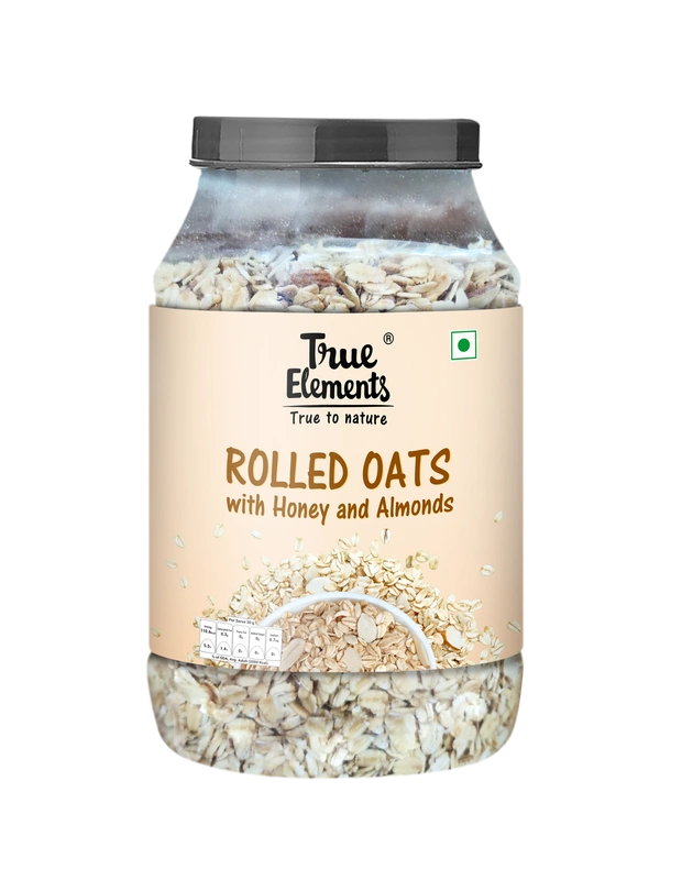 TRUE ELEMENTS ROLLED OATS WITH HONEY AND ALMONDS 1.2KG-8906112662254