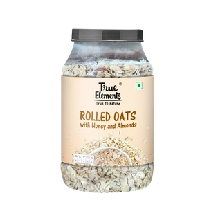 TRUE ELEMENTS ROLLED OATS WITH HONEY AND ALMONDS 1.2KG