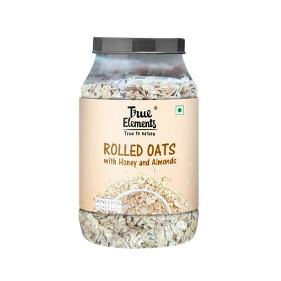TRUE ELEMENTS ROLLED OATS WITH HONEY AND ALMONDS 1.2KG