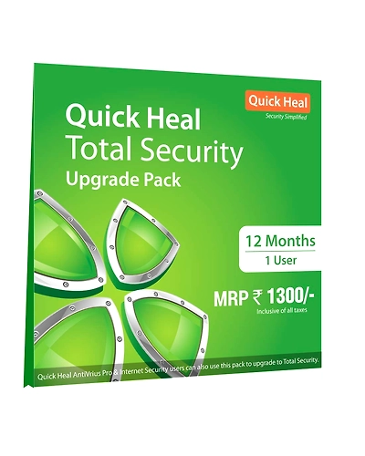 Renew/Upgrade Quick Heal Total Security 2021 (1 Year) (5 Qty) [1 User, 1 PC]-qhtotal1yr1userrenew5qty