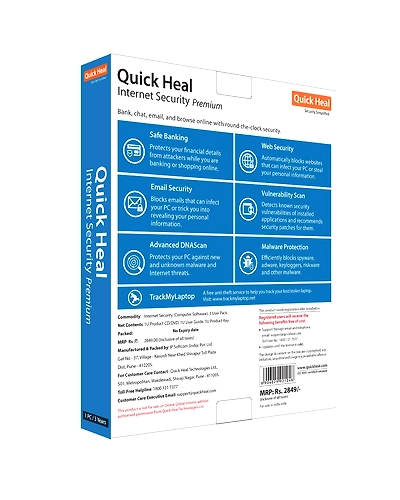 Quick Heal Internet Security Premium 2021 (3 Year) (1 Qty) [3 User, 3 PC]-3