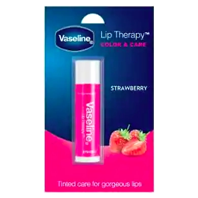 VaselinColor &amp; Care Strawberry 4.5gms-BUSCNT-1797