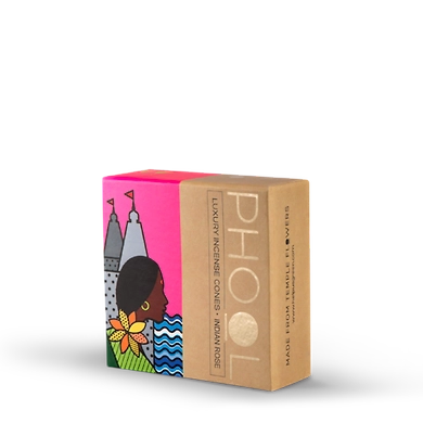 Phool Indian Rose Incense Cones-P2-36-40Cones