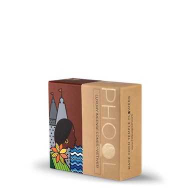 Phool Vetiver Incense Cones-P2-40-40Cones