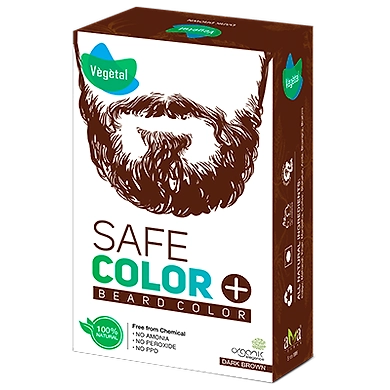 SAFE COLOR-DARK BROWN FOR BEARD-P3-K8-25Grm