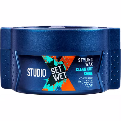 Set Wet Studio X Hair Styling Wax For Men - Clean cut Shine-LP045
