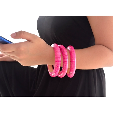 Laminated Raffia Bangle Bracelet-CLB0000002-4