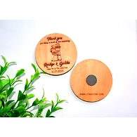 Wooden Refrigerator Magnet Wedding Favor