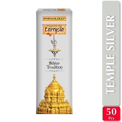 Mangaldeep Temple Diya Silver Tradition Agarbatti-M-6-STICK50