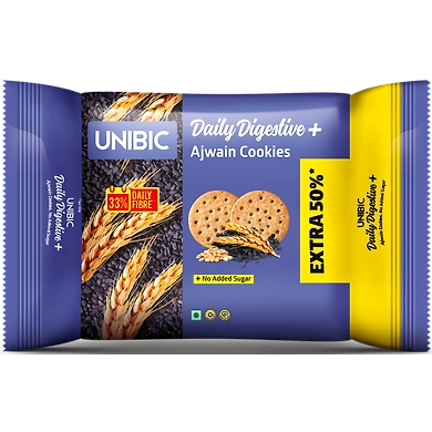 UNIBIC DIGESTIVE AJWAIN SUGARFREE COOKIES-CELS-1022