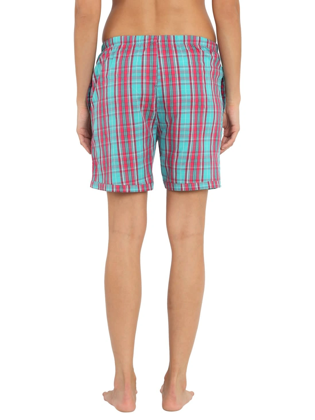 JOCKEY WOVEN KNEE LENGTH SHORTS-RUBY-SMALL-2