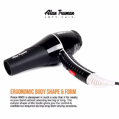Force 9900 Hair Dryer (2200Watts Powerful AC Motor)-SKU-ALAN-1543