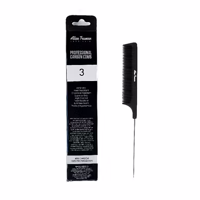 Professional Carbon Pin Tail Comb (CB-03)-SKU-ALAN-1594