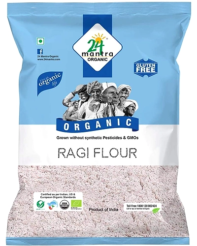 24LM ORG RAGI FLOUR 500 gm-500 g-1