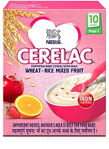 CERELAC WH. RICE MXD FRUIT 3 300g
