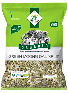 24LM ORG MOONG DAL SPLIT 500 gm