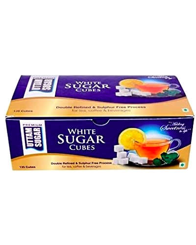 UTTAM WHITE SUGAR CUBES 500g-404537