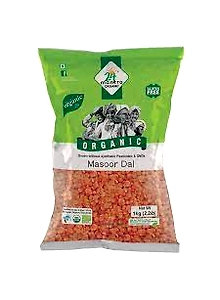 24LM ORG MASOOR DAL 500 gm