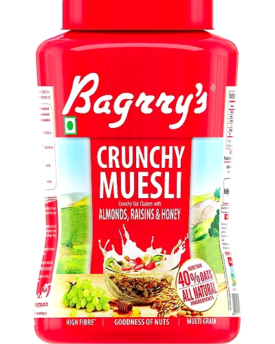 BAGRRYS CRUNCHY MUESLI 1 kg JAR-221404