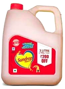 SUNDROP HEART OIL 3l JAR