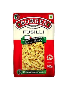 BORGES WW FUSILI PASTA 500g