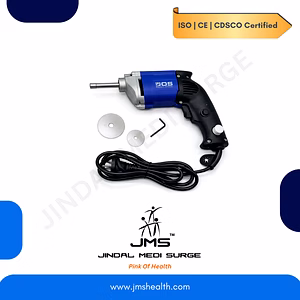 ORTHOPEDIC  PREMIUM Electric Plaster Cutter Blue - 2 Blades + 1 Allen Key + Box