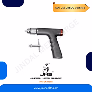 Cannulated Drill Hand Piece Max. Speed 1200Rpm & With Fixed S.S. Chuck (0-1/4”)
