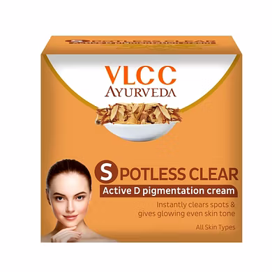 VLCC AYURVEDA SPOTLESS CLEAR ACTIVE D PIGMENTATION CREAM(50GM)-PALS-1356