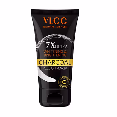 VLCC 7X ULTRA WHITENING &amp; BRIGHTENING CHARCOAL PEEL OFF MASK(100GM)-PALS-1376