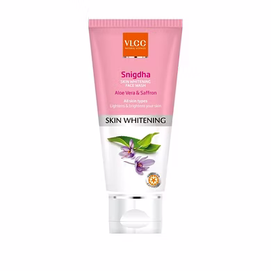 VLCC SNIGDHA SKIN WHITENING FACE WASH (ALOE VERA &amp; SAFFRON)(100ML)-PALS-1393