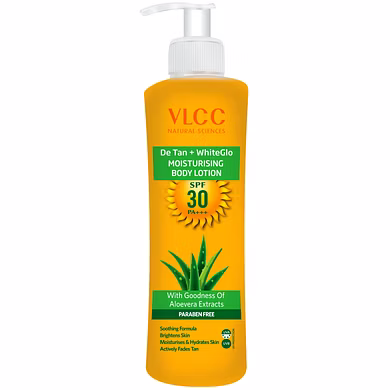 VLCC DETAN + WHITEGLO MOISTURISING BODY LOTION SPF 30 PA+++(350ML)-PALS-1420