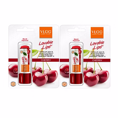 VLCC LOVABLE LIPS LIP BALM B1G1 (CHERRY+CHERRY)-PALS-1434