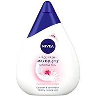 NIVEA MILK DELIGHTS FACE WASH WITH CARING ROSEWATER