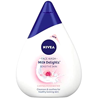 NIVEA MILK DELIGHTS FACE WASH WITH CARING ROSEWATER-BA073