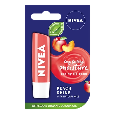 NIVEA PEACH SHINE CARING LIP BALM-BA078