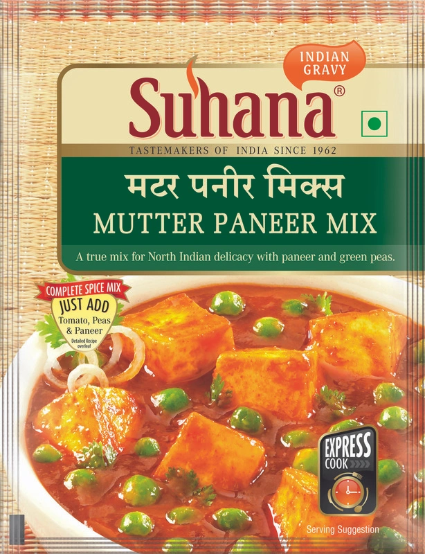 Suhana Mutter Paneer Spice Mix Pouch-SU-339