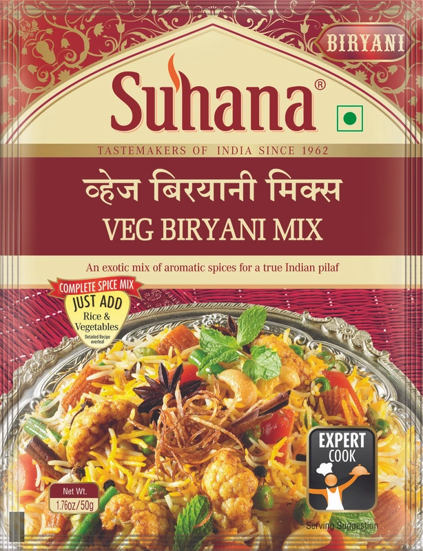 Suhana Veg Biryani Spice Mix Pouch-SU-361