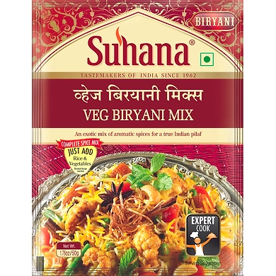 Suhana Veg Biryani Spice Mix Pouch-SU-361
