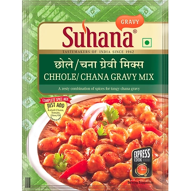 Suhana Chhole Chana Gravy Spice Mix Pouch-SU-371