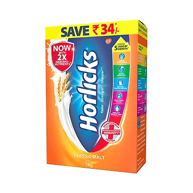 Horlicks Health &amp; Nutrition Drink - Classic Malt-SKU-RAVI-2357