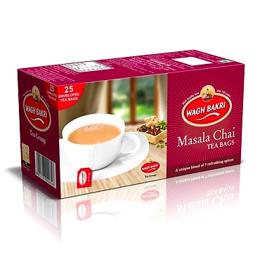 Wagh Bakri Masala Chai Tea Bags With Envelope (25 T-Bags)-SKU-RAVI-2552