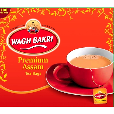 Wagh Bakri Premium Assam Tea Bags (100 T-Bags)-SKU-RAVI-2553