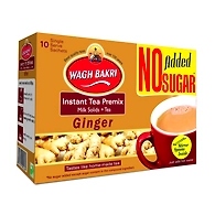 Wagh Bakri Instant Tea Premix Ginger - No Added Sugar 10 Sachets