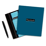 Paperkraft's Premium Dark Blue Gift Box with Superior Quality PU Dark Blue Cover Notebook and Matte Black Pen