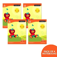 Classmate Notebook - Four Lines With Gap, 172 Pages, 240 mm x 180 mm - Pack Of 4