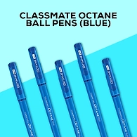 Classmate Octane Ball (Blue) - Pack Of 10 Pens + 1 Pen Free