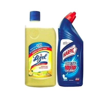 Lizol Citrus 500ml + Harpic 500ml-SKU-RAVI-2403