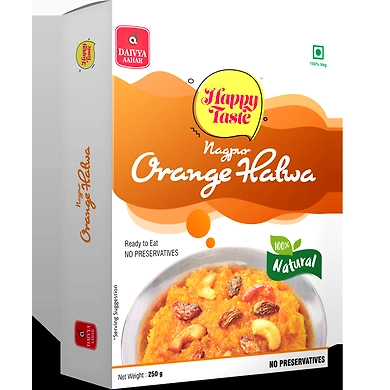 DAIVYA AAHAR'S HEAT &amp; EAT-NAGPUR ORANGE HALWA 250GM(MRP-120)-D11RI13D03NAG001
