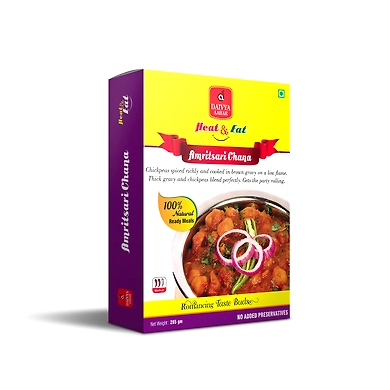 DAIVYA AAHAR'S HEAT &amp; EAT-AMRITSARI CHANA 285GMS-D11RG04D03AMR001